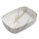 Умивальник (раковиний) накладий BEVEL-0102 MARBLE 49х37, мармур MP6519 фото 7