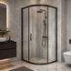Душевая кабина 90х90 Altea 29020802, черная с прозрачным стеклом, раздвижная 29020802 фото 1