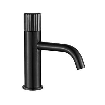 Змішувач для раковини VBI MILANO TRE BLACK низький VBI-050100BL-H03BL фото