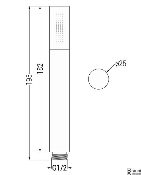 Душова система MEXEN KAI 30 DR70 BLACK з термостатом + BOX прихованого монтажу MEX-77602DR70301-70 фото