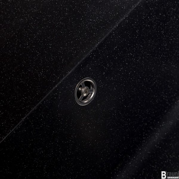 Кухонна мийка кам'яна Jorum Antracit 86х51 чорна RO43466 фото