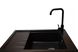 Кухонна мийка Patrat Antracit 78х51 чорна з крилом для сушки посуду RO43485 фото 2