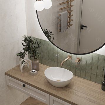 Умивальник (раковина) VBI PARMA WHITE накладний VBI-011000 фото