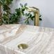 Умивальник (раковина) VBI RAVENNA BEIGE STONE GLOSSY накладний VBI-011204 фото 5