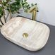 Умивальник (раковина) VBI RAVENNA BEIGE STONE GLOSSY накладний VBI-011204 фото 3