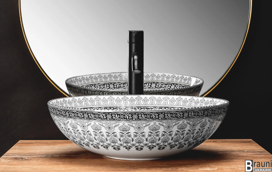 Умывальник (раковина) REA ARTE DARK GREY накладной REA-U8002 фото