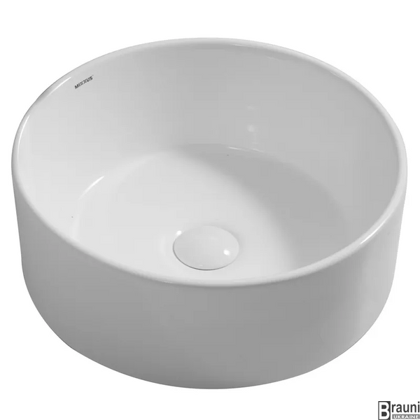 Умивальник раковина накладний TOPPER-0103 40х40х15 круглий MP6529 фото