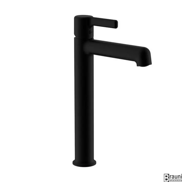 Смеситель для умывальника (раковины) Haiba Markus 001 High Black высокий черный HB3972 фото