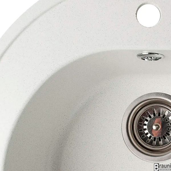 Кухонна мийка Klasicky Biela кругла (8671) біла RO48671 фото