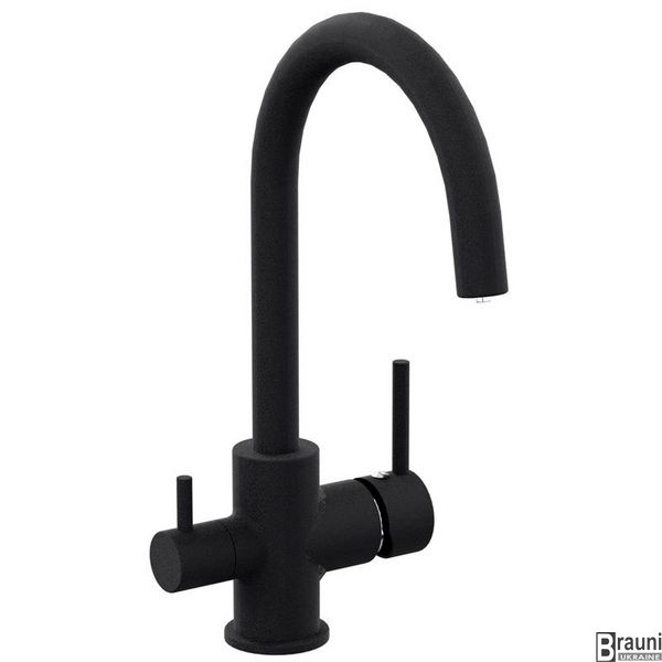 Змішувач для кухні DAICY-U з підключенням питної води, (чорний) 4331 фото