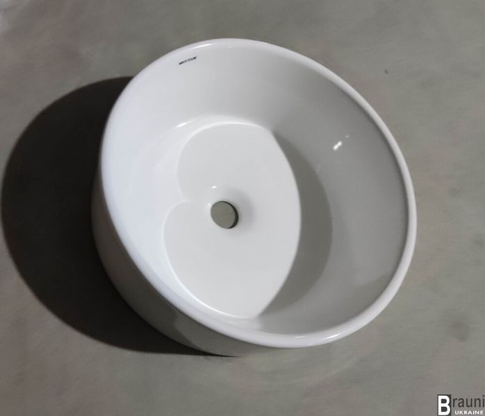 Умивальник раковина накладний TOPPER-0103 40х40х15 круглий MP6529 фото