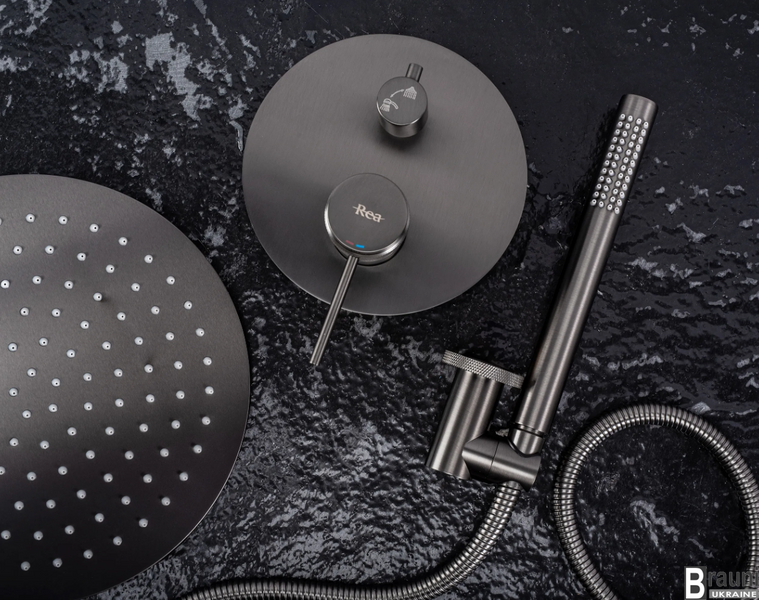 Душевая система REA LUNGO GRIP TYTAN + BOX скрытого монтажа REA-P8958 фото