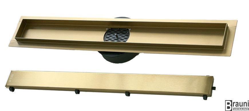 Трап для душу VBI FORT 2в1 90 BRUSHED GOLD VBI-060109BG фото
