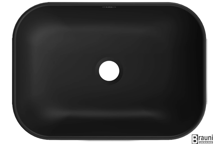 Умывальник (раковина) MEXEN RITA BLACK BRUSH SILVER накладной MEX-21084573 фото