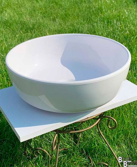 Умивальник-чаша накладний Сакура S177 40 см, білий 5445 фото