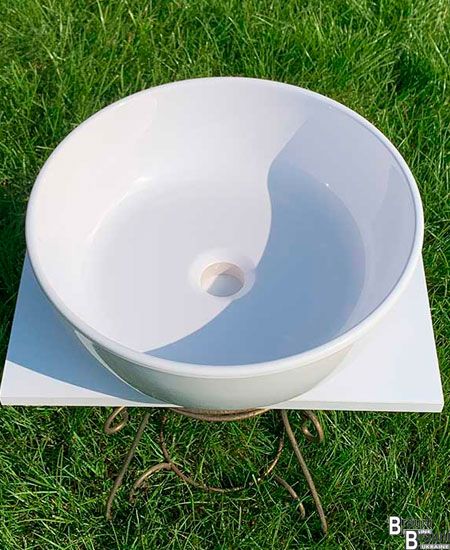 Умывальник-чаша накладной Сакура S177 40 см, белый 5445 фото