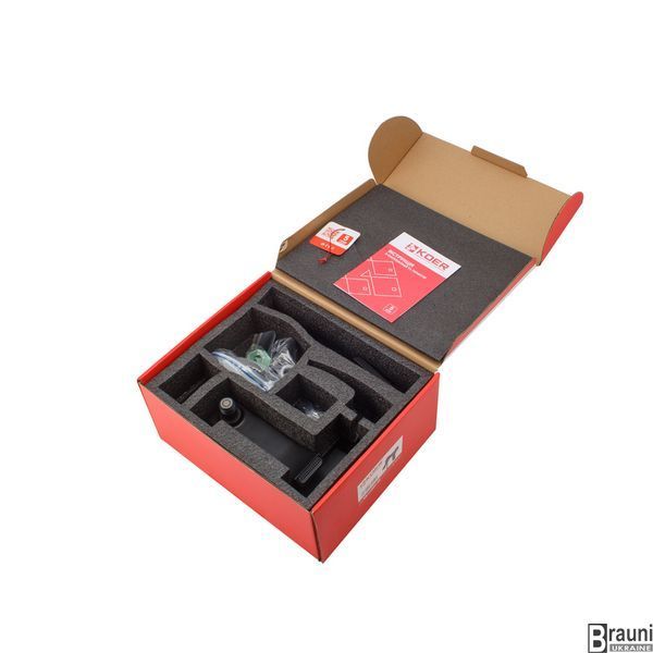 Змішувач для ванни з коротким виливом Koer KB-41007-05 (Колір чорний) (KR3455) KR3455 фото