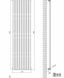 Дизайнерський вертикальний радіатор опалення TM ARTTIDESIGN «Rimini 8/1800» Колір чорний матовий 5475 фото 3