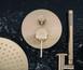 Душевая система REA LUNGO GRIP BRUSHED GOLD + BOX скрытого монтажа REA-P8950 фото 3