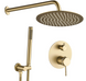Душевая система REA LUNGO GRIP BRUSHED GOLD + BOX скрытого монтажа REA-P8950 фото 1