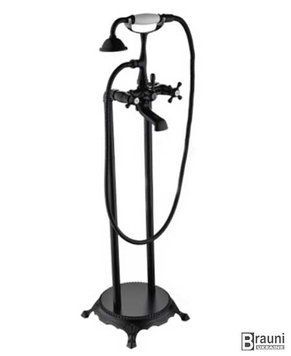 Напольный смеситель для ванны Y03 Deco Black черный 1955 фото