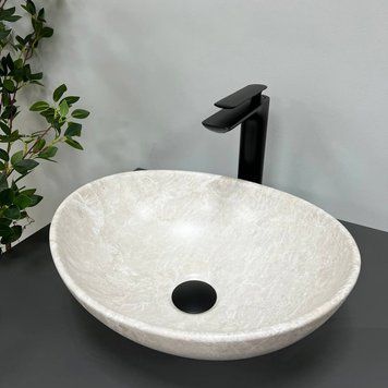Умивальник (раковина) VBI PARMA LIGHT STONE MATT накладний VBI-011006 фото
