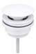Донний клапан для раковини VBI WHITE click-clack універсальний VBI-059000WT фото 1