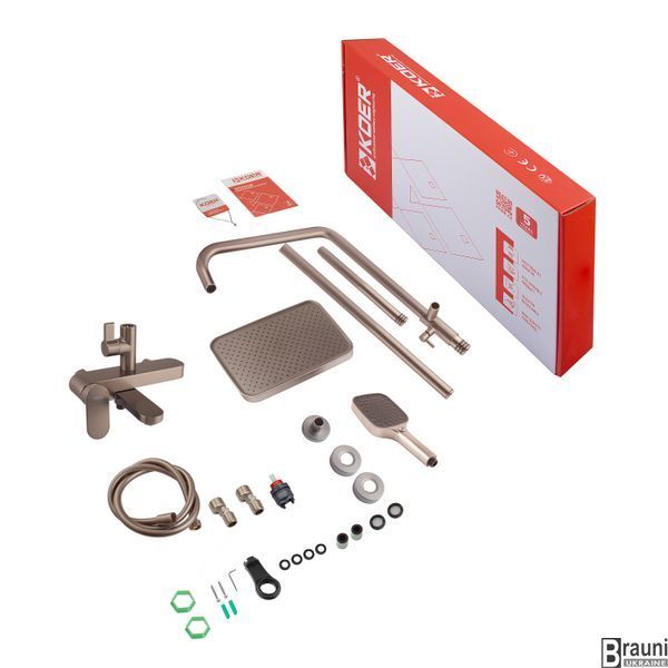 Душевая колонна со смесителем Koer KB-56030-07, 3 функции (KR5429) KR5429 фото