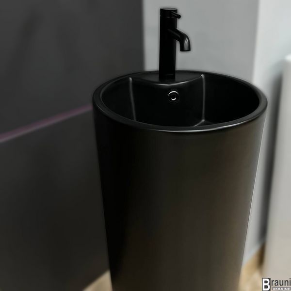 Умывальник (раковина) VBI BOLONIA BLACK MATT напольный VBI-019003 фото