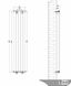 Дизайнерський вертикальний радіатор опалення TM ARTTIDESIGN «Livorno 5/1800» Колір сірий матовий 5477 фото 3
