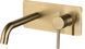 Змішувач для раковини VBI MILANO LONG 2 BRUSHED GOLD прихованого монтажу VBI-050112BG фото 1