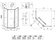 Душова кабіна без піддону Koer SR SC06-100x100x200-TR-01 прозоре скло Easy Clean 8мм (KR5365) KR5365 фото 11