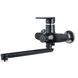 Смеситель для ванны PLAMIX OSCAR-006 EURO SET BLACK (со шлангом, лейкой и кронштейном) (MX1896) MX1896 фото 1