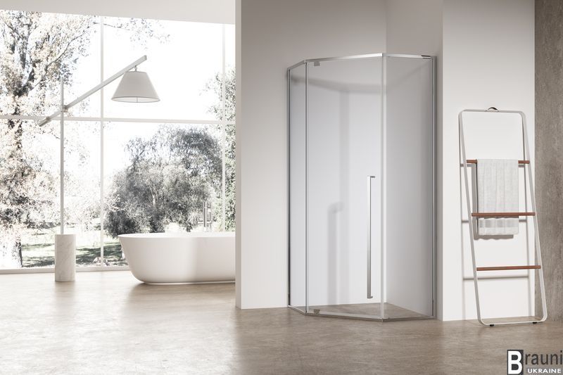 Душова кабіна без піддону Koer SR SC06-100x100x200-TR-01 прозоре скло Easy Clean 8мм (KR5365) KR5365 фото