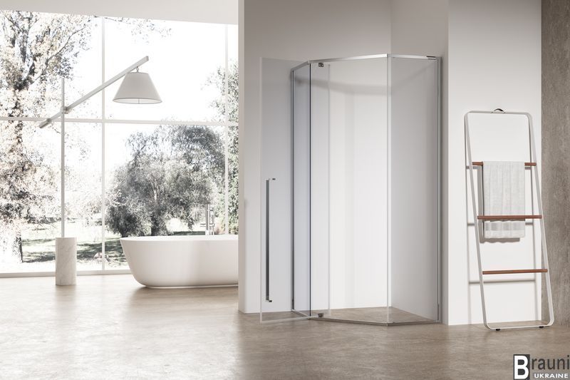 Душова кабіна без піддону Koer SR SC06-100x100x200-TR-01 прозоре скло Easy Clean 8мм (KR5365) KR5365 фото