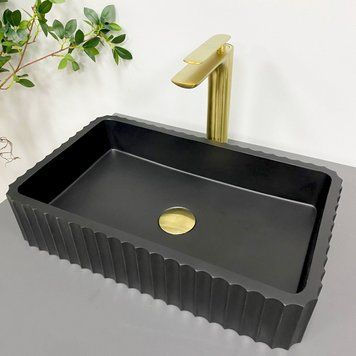 Умывальник (раковина) VBI FLORENTIA BLACK MATT накладной VBI-015001 фото