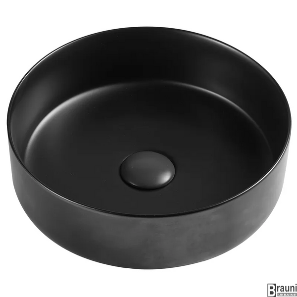 Умывальник раковина 35.5х35.5 Topper-0101 Black черный матовый MP6490 фото