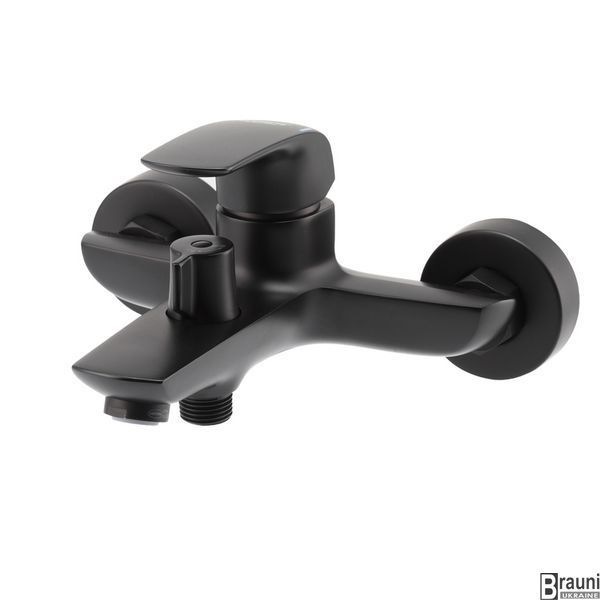 Змішувач для ванни з коротким виливом Koer KB-40008-05 (Колір чорний) (KR3473) KR3473 фото
