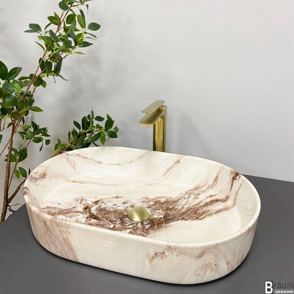 Умывальник (раковина) VBI VERONA 60 ONYX GLOSSY накладной VBI-011322 фото