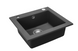 Гранітна кухонна мийка REA WEST BLACK METALIC ZLE-00121 фото 1