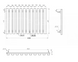 Рушникосушка Genesis-Aqua Batteria 100x60 см білий 34021 фото 2