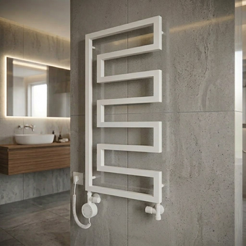 Рушникосушка комбінована ( електро-водяна) 100х53 Sich біла GA-1190-9 white фото