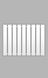 Рушникосушка Genesis-Aqua Batteria 60х120 см білий 34031 фото 1