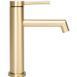 Смеситель для раковины (умывальника) REA FOSS BRUSHED GOLD золотой матовый низкий REA-B5316 фото 2
