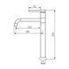 Смеситель для раковины VBI VELARO CHROME высокий VBI-050301CH фото 2