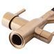 Смеситель для кухни с подключением по питьевой воде Gravity 021 BRUSHED GOLD с силиконовым изливом, матовое золото MI6981 фото 3