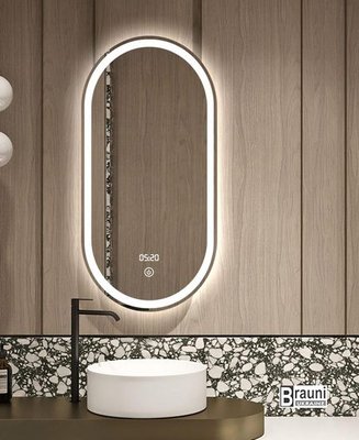 Зеркало для ванной Dusel DE-M4031 с часами 5196 фото