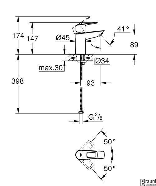 Смеситель для раковины Grohe BauLoop New S-размера (23337001) 23337001 фото
