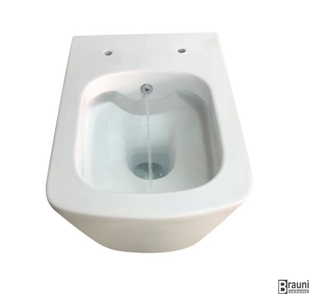 Унітаз-біде підвісний QUADRO-1301-R 51x35x34 система змиву RIMLESS MP6658 фото