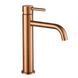 Змішувач для умивальника раковини мідний матовий VBI MILANO BRUSHED COPPER, високий VBI-050101BC фото 1